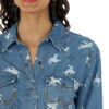 Wrangler Retro Ladies Riding Cowboy Chambray Americana Shirt, LW5009B