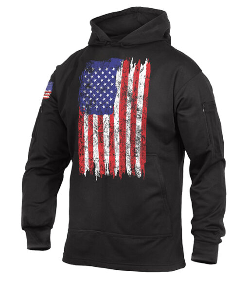 Rothco Men's U.S Flag Concealed Carry Graphic Hoodie, 3166