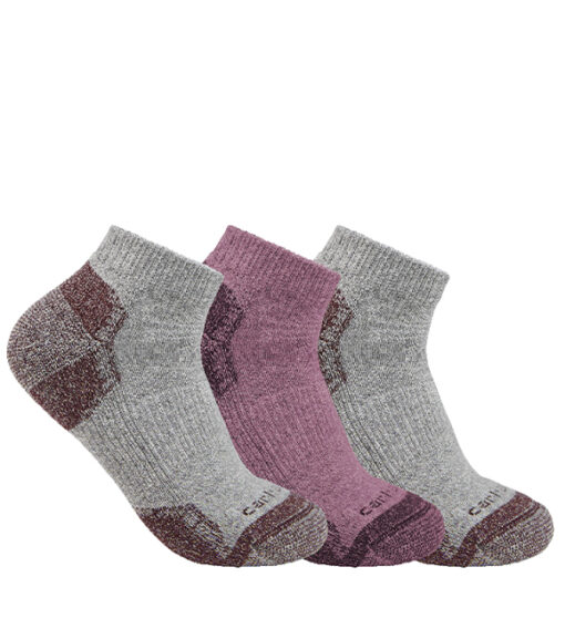Carhartt Ladies Low Cut 3-Pack Assorted Socks, SL2623