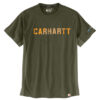 Carhartt Force Men’s Relaxed Fit Midweight Short-Sleeve Block Logo Graphic T-Shirt, 105203