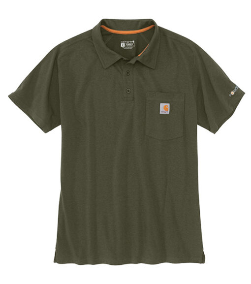 Carhartt Force Men's Relaxed Fit Midweight Short Sleeve Pocket Polo, 103569