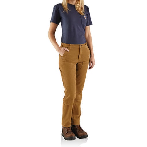 Carhartt Ladies Rugged Flex Relaxed Fit Twill Double-Front Work Pant, 104296