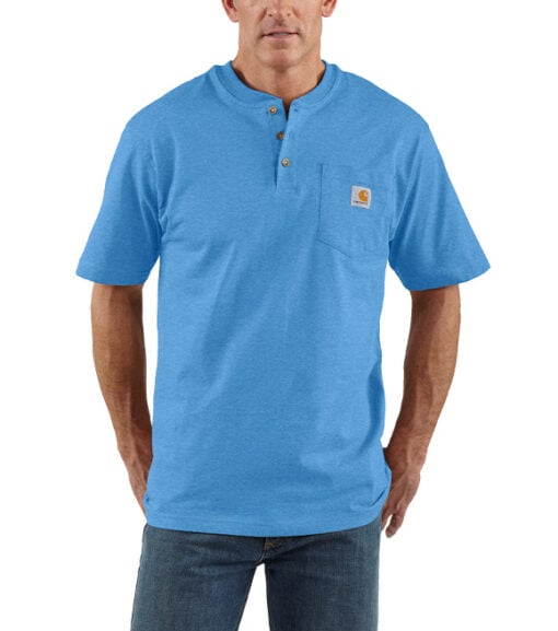 Carhartt Men's Workwear Henley Short-Sleeve Pocket T-Shirt, K84