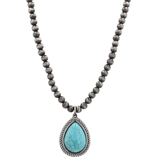 Montana Silversmiths Perfectly Paired Teardrop Attitude Necklace, ANC5222