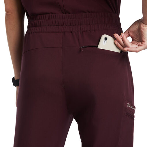 Ariat Ladies Maroon Jogger Scrub Pant, 10039990