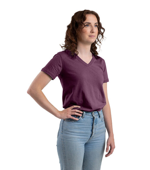 Berne Workwear Ladies Performance V-Neck Short Sleeve Tee, BSW40