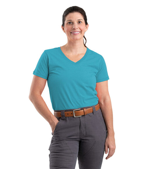 Berne Workwear Ladies Performance V-Neck Short Sleeve Tee, BSW40