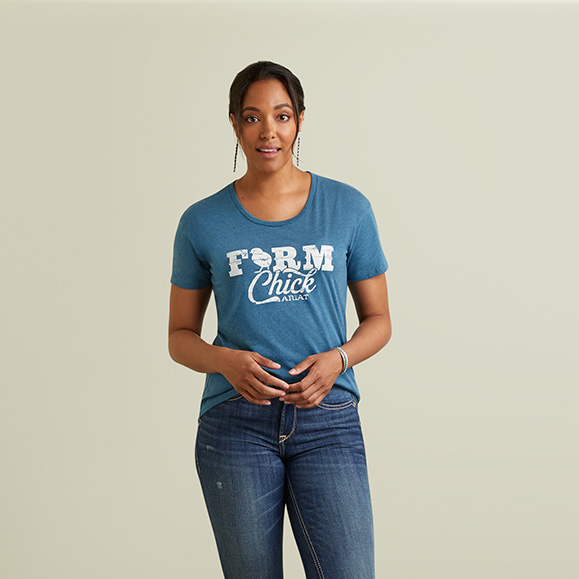 Ariat Ladies Farm Chick Graphic T-Shirt, 10042792