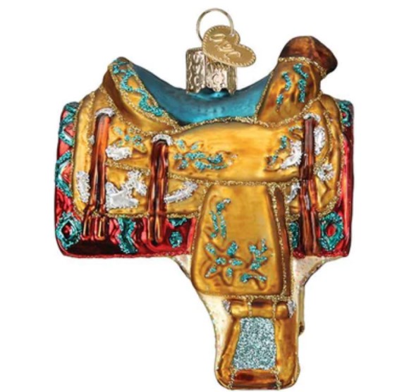 Old World Christmas, Western Saddle Ornament