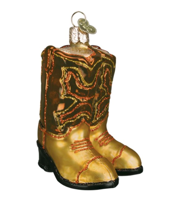 christmas cowboy boots