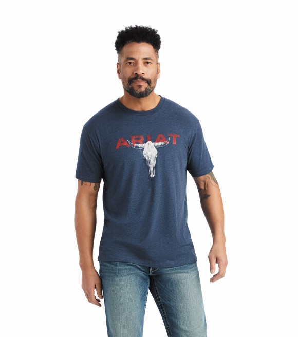 Ariat, Men's Streak Skull Graphic Tee Shirt, 10042651 - Wilco Farm Stores