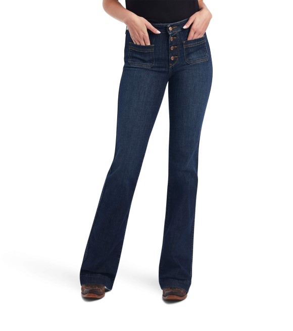 Rock & Roll Cowgirl Rival Low Rise Light Wash Bootcut Jeans, W6