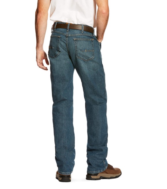 Ariat, Men's Rebar Fashion M4 Low Rise Boot Cut Jeans, 10016221