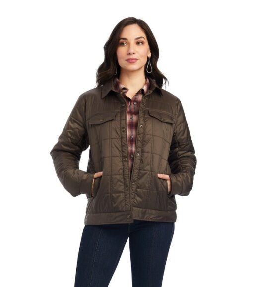 Carhartt Jacket: Women's 104292 032 Taupe Gray Sherpa Duck Lined Washed  Jacket