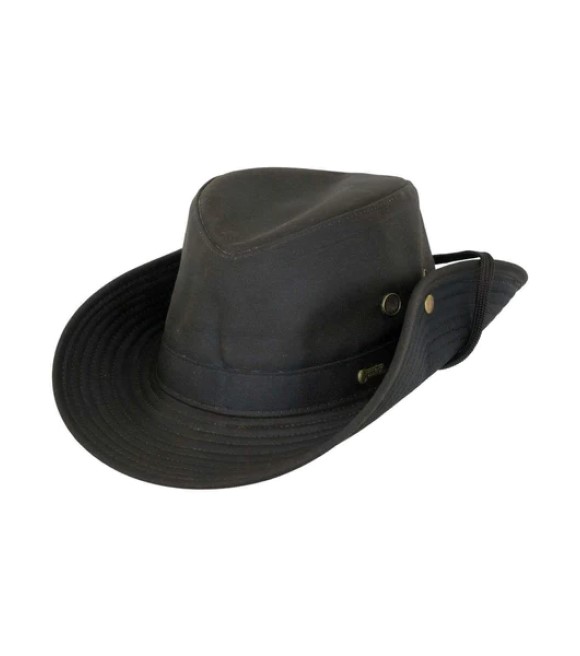 Outback, Brown River Guide Oilskin Hat, 1497 - Wilco Farm Stores