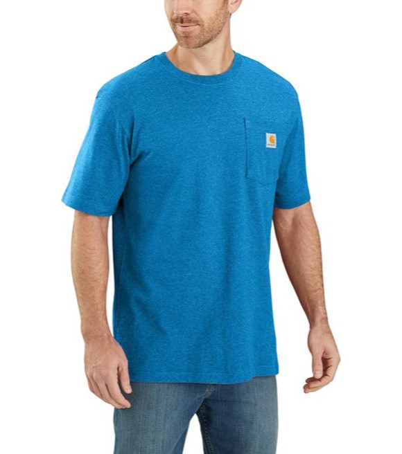 Carhartt, Men's Loose Fit Heavyweight Short Sleeve Pocket T-Shirt, K87 ...