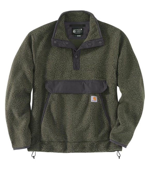 Carhartt, Men's Relaxed Fit Fleece Snap Front Jacket, 104991-G73 ...