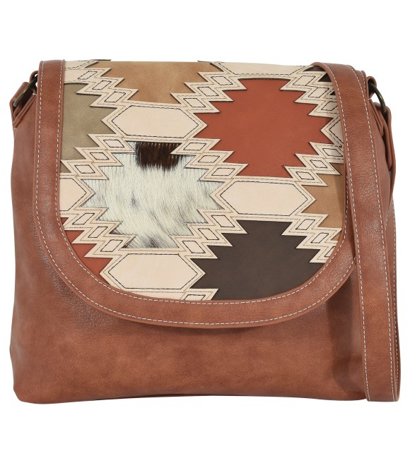 Catchfly, Ladies Crossbody Southwest Color Block Concealed Carry Bag