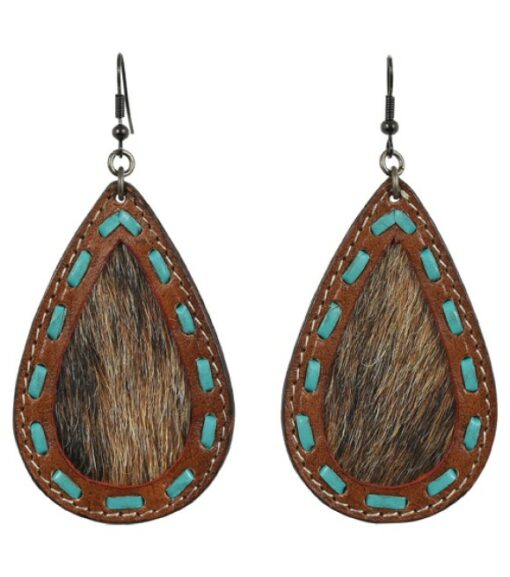 Justin Ladies Silver Feathers Drop Earrings, 22172EJ1 Wilco Farm Stores