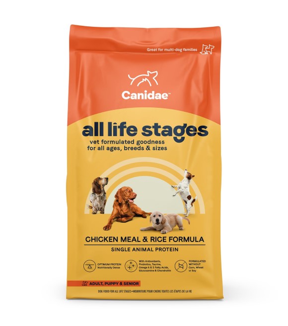 Canidae, All Life Stages Chicken Meal & Rice Dog Food, 44lb.