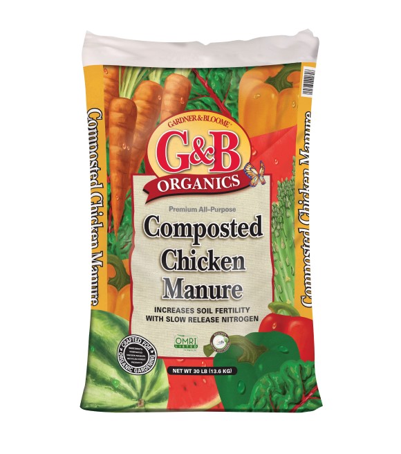 G&B Organics, Composted Chicken Manure, 30 lb