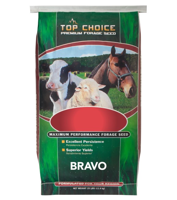 Top Choice, Bravo Pasture Seed Mix, 25 lb.