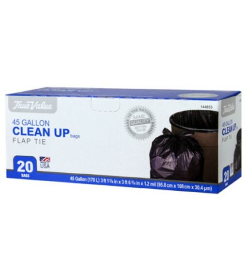 True Value, Extra Large Clean Up Trash Bags 45 Gallon, 20 Count Wilco Farm Stores