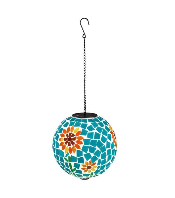 Sun Mosaic Glass Gazing Ball