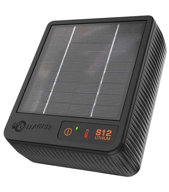 Gallagher, S12 Lithium Solar Fence Charger 18 Acre, G349414