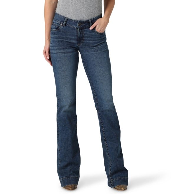 Wrangler, Ladies Retro Mae Blair Wide Leg Trouser Jean, 112328737 ...