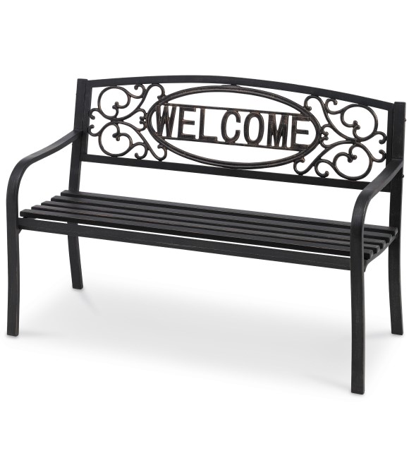 Four Seasons Courtyard, Steel Park Bench Wilco Farm Stores