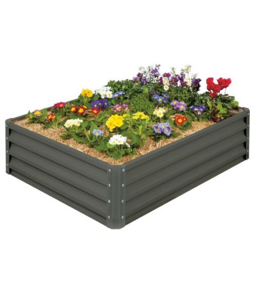 Stratco, 35" x 47" Metal Galvanized Raised Bed Kit, LG18424 Wilco