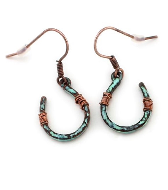 WYOHorse, Ladies Wire Wrapped Horseshoe Earrings Wilco Farm Stores