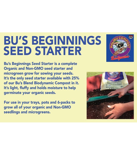 Malibu Compost, Bu’s Beginnings Seed Starter, 12 qt
