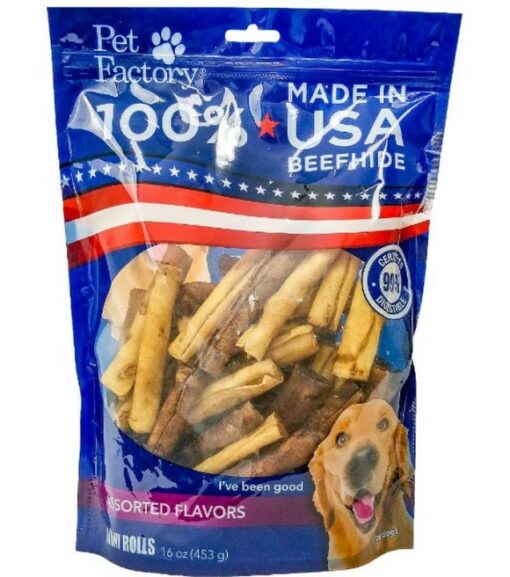 Pet Factory, 2.5" Assorted Flavors Rawhide Dog Treats, 16 oz Wilco Farm Stores