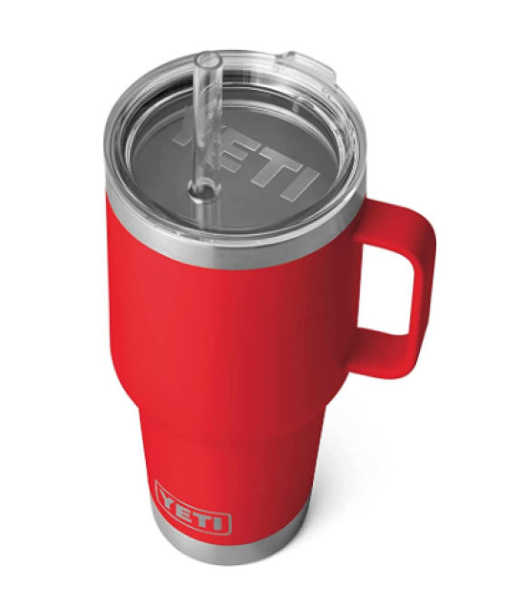 YETI Rambler 25oz Mug with Straw Lid - Clay - TackleDirect