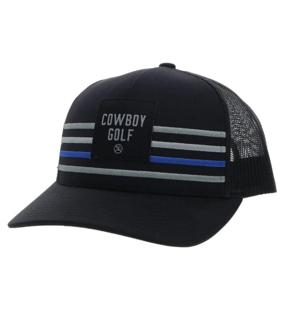 Hooey, Men's Cowboy Golf Black & Blue Cap, 2230TBK Wilco Farm Stores