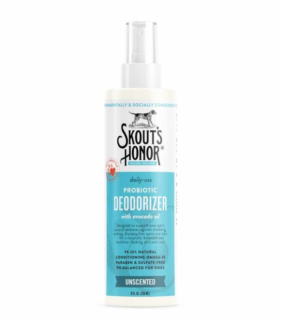 Skout's Honor, Unscented Probiotic Deodorizer for Dogs & Cats, 8 oz