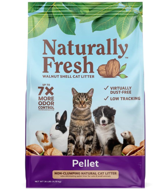 Naturally Fresh, Non-Clumping Walnut Shell Pellet Cat Litter