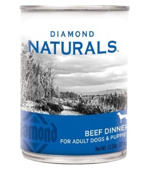 Diamond Naturals, Beef Dinner for Adult Dogs, 13.2 oz