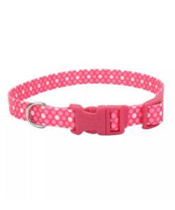 Coastal Pet Prodcuts, Styles Pink Dots Adjustable Dog Collar