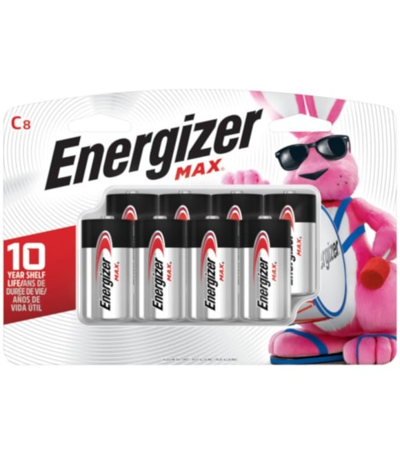 Energizer, MAX C Alkaline Batteries, 8 pk