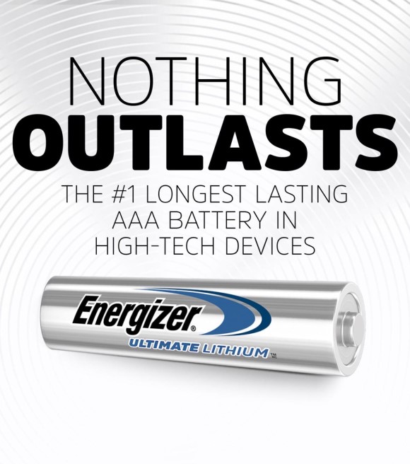 Energizer, Ultimate Performance Lithium AAA 1.5 V 1.2 Ah Battery, 8 pk