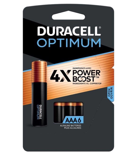 Duracell, Optimum AAA Alkaline Batteries