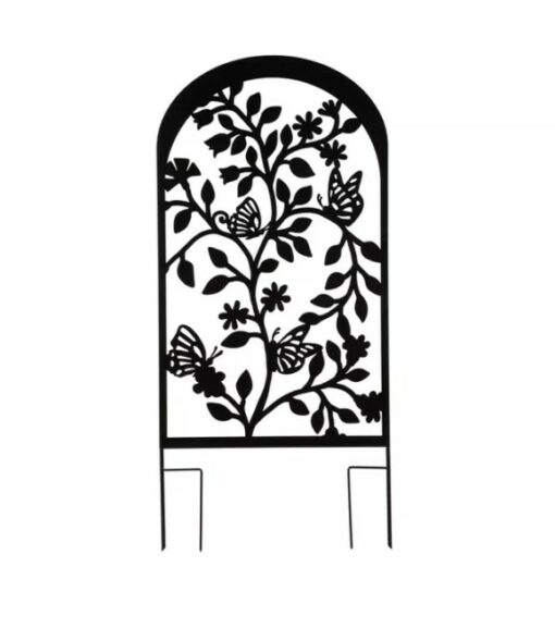 Evergreen, Black Laser Cut Butterflies Trellis Wilco Farm Stores