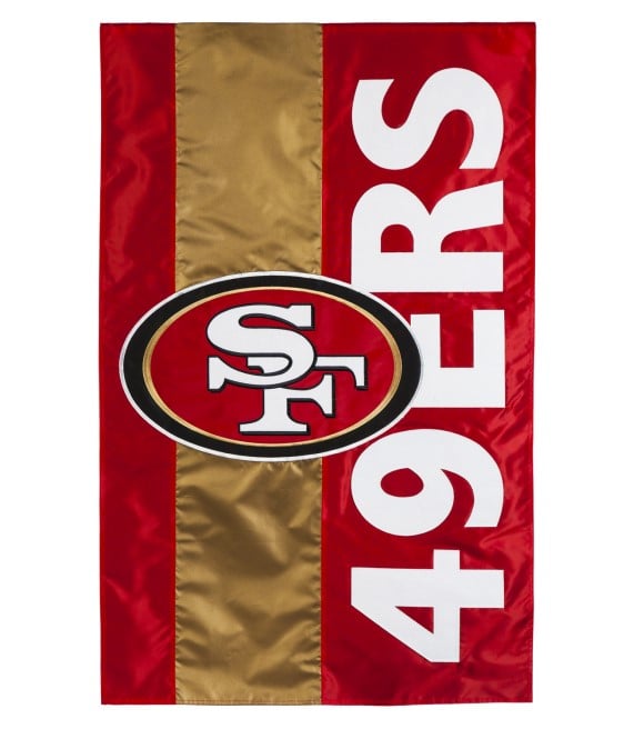 Evergreen, San Francisco 49ers Embellish Flag - Wilco Farm Stores