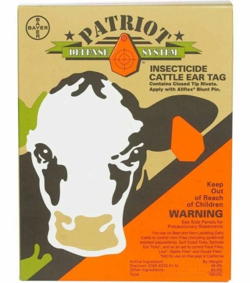 Python II Combo Insecticide Cattle Ear Tags Y-Tex - Fly Tags, Fly Control