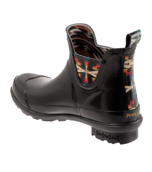 Pendleton, Ladies Black Tucson Gloss Chelsea Rain Boots, PW2269001