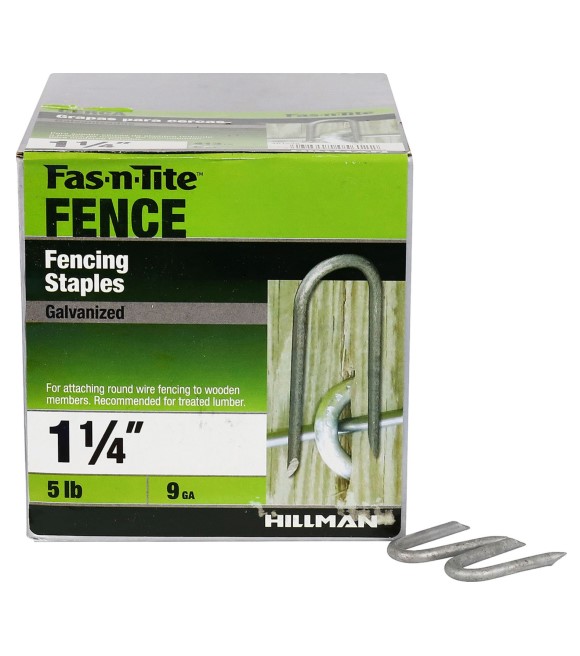 Hillman, 1.25" Fas-N-Tite Hot-Dipped Galvanized Fence Staples, 5 lb