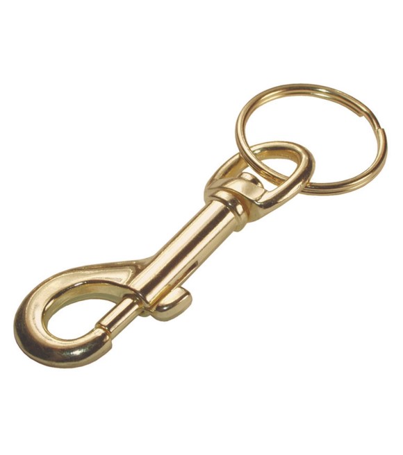 Hillman, Brass Trigger Snap Hook with Key Ring - Wilco Farm Stores